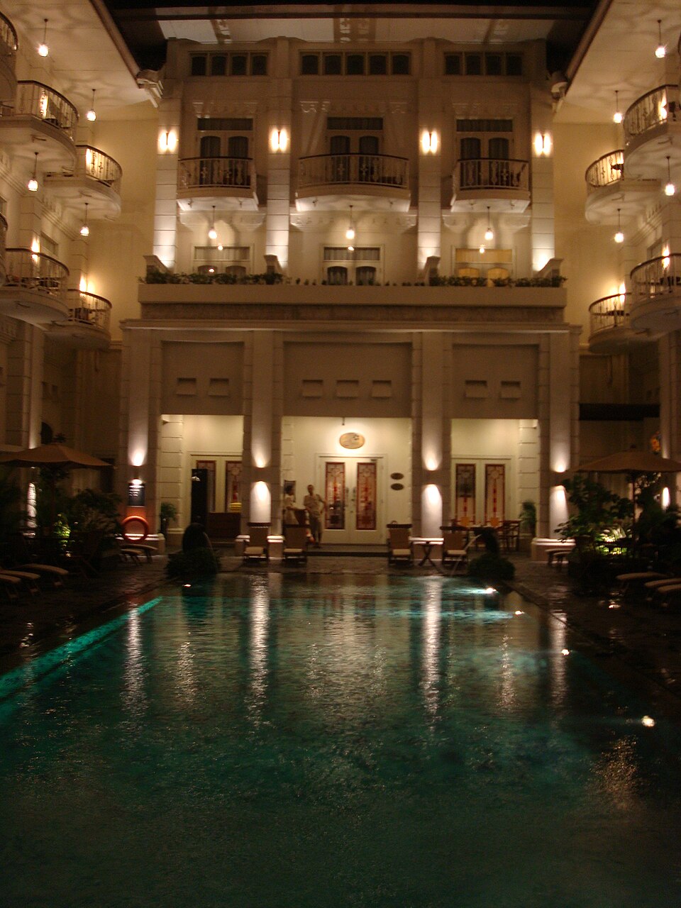 Hotel pool in Yogyakarta, illustrative stay photo